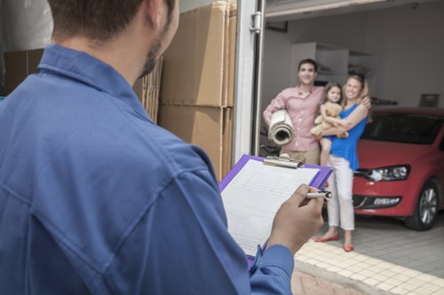 Marketing cookies category in a cookie policy for a moving service website