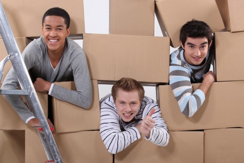 Recycling and sustainability themed moving scene for Man With Van Hampstead