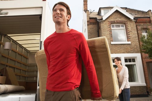 Hampstead moving van supporting furniture transport and household relocation