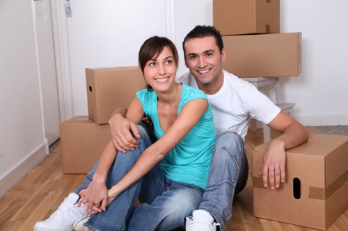 Low-carbon moving van used for a sustainable Hampstead removal service