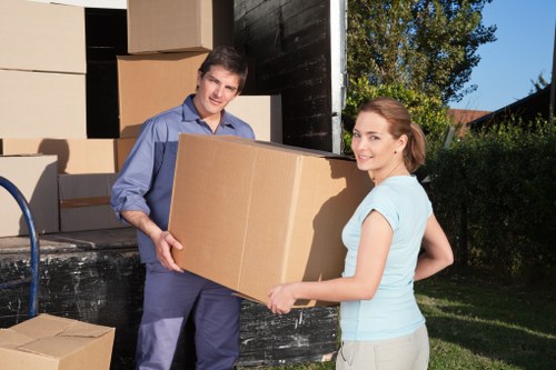 Professional removal van service supporting a local Hampstead move